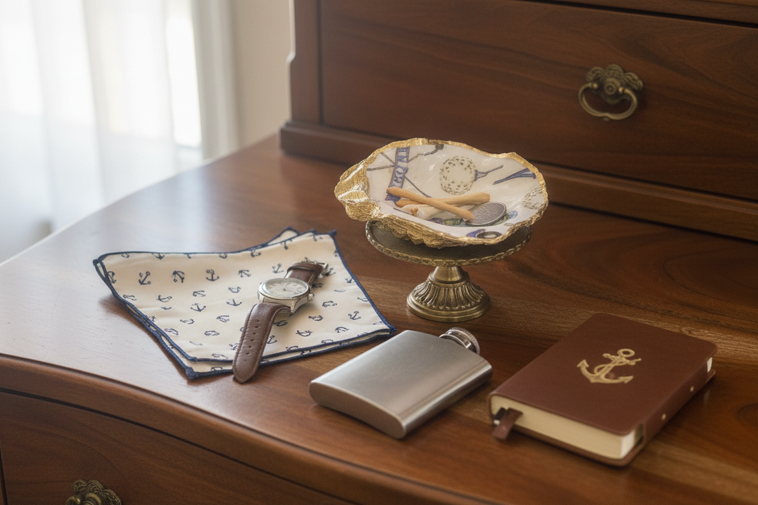 19th Hole Keepsake — Men's Dresser Vignette
