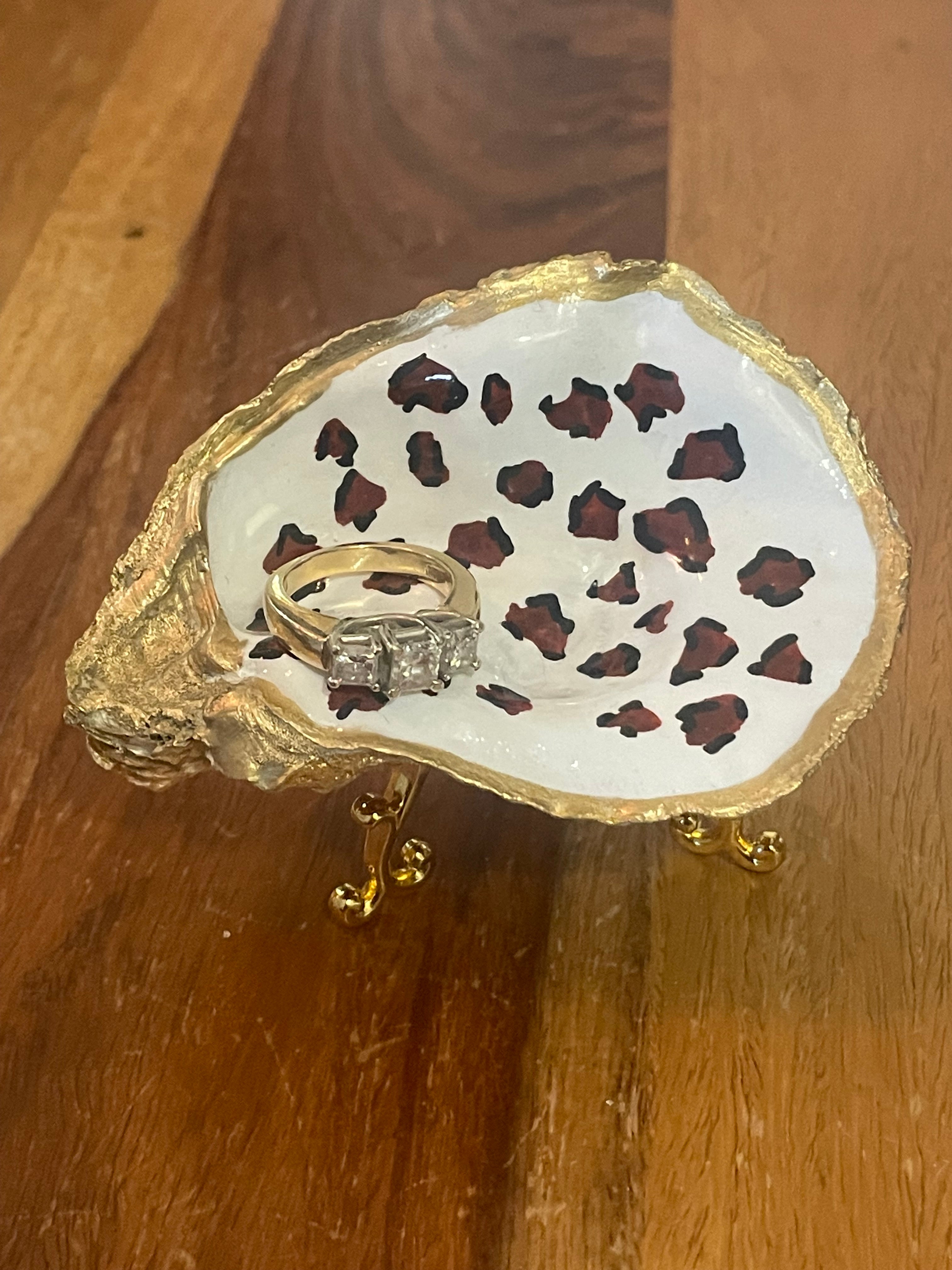 Wild Shore-Gilded Oyster Trinket Dish