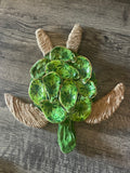 The Gilded Loggerhead sea turtle specialty coastal art by The Golden Shoreline"