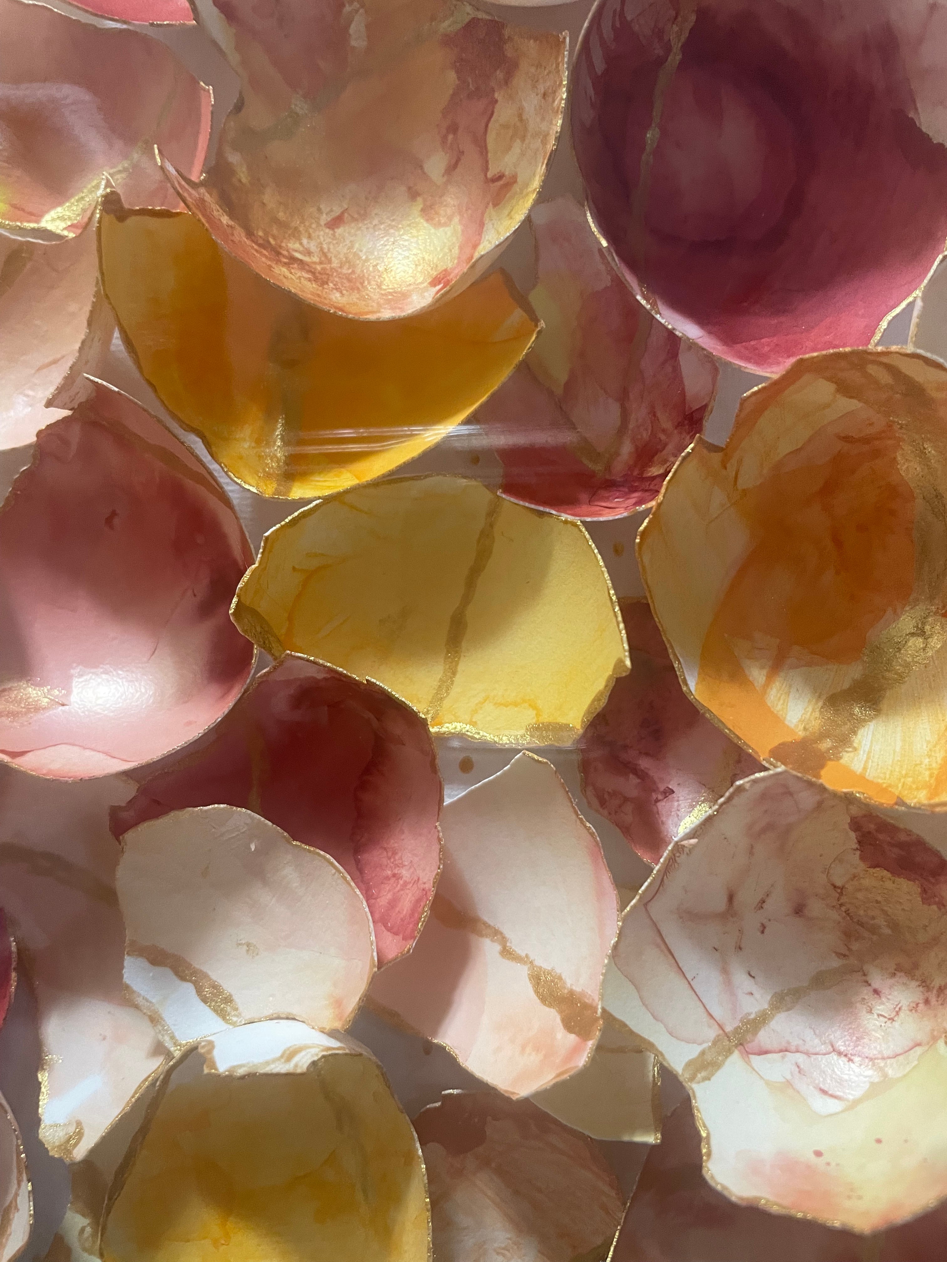 The Golden Awakening- Gilded Eggshell Kintsugi