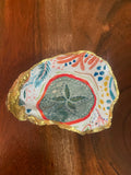 Gilded oyster trinket dish The Sand Dollar Abstract design by The Golden Shoreline"