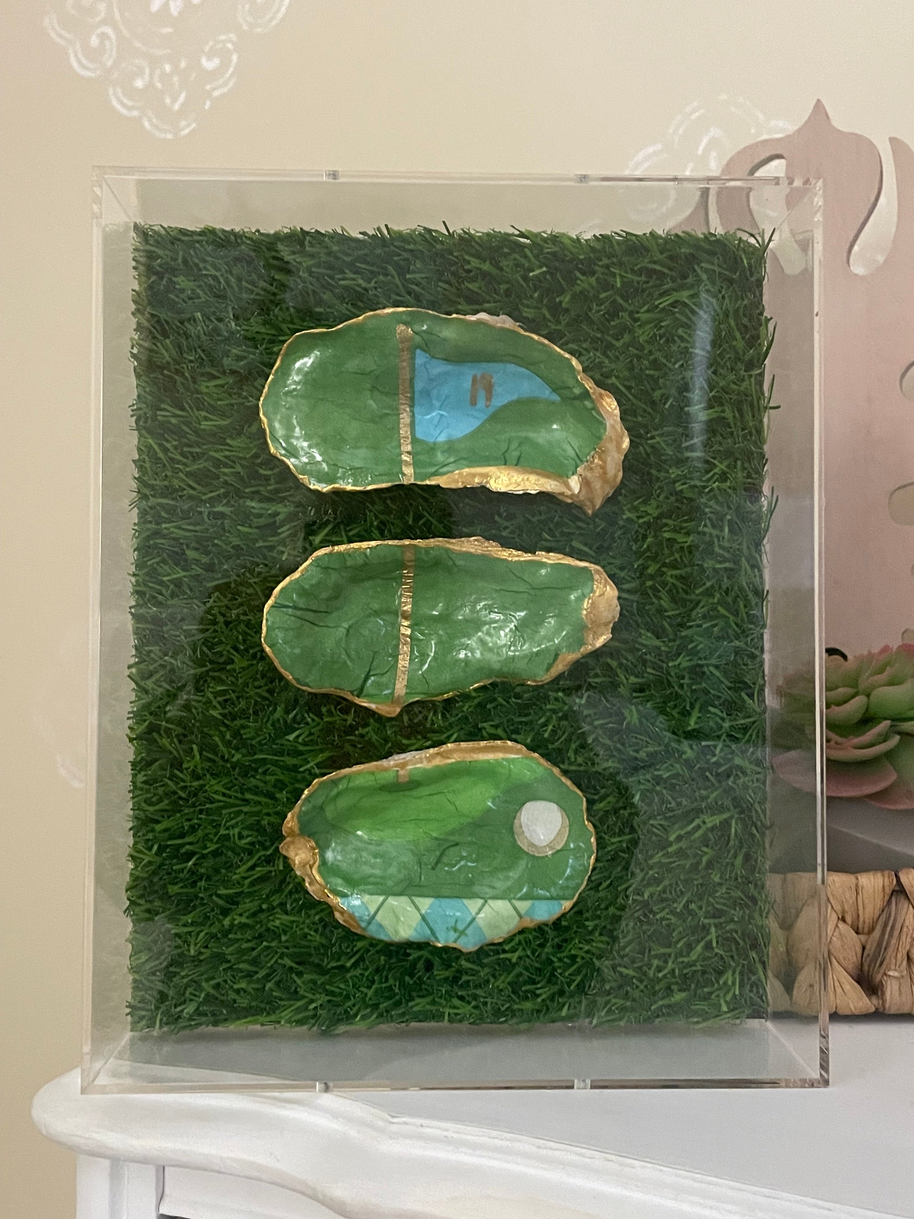 The Nineteenth Hole-Gilded Shell Shadowbox