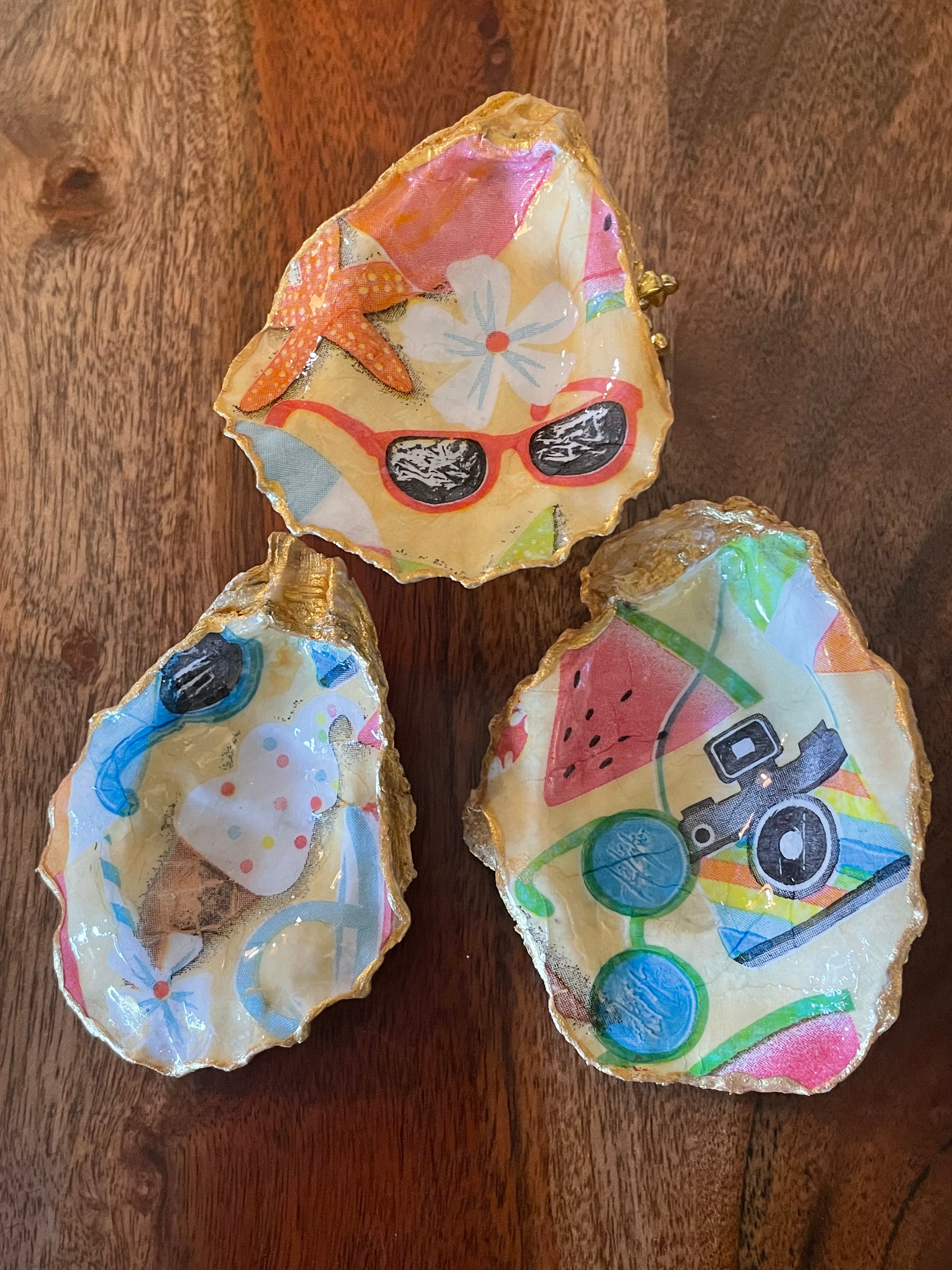 The Vacation Lens-Gilded Oyster Trinket Dish