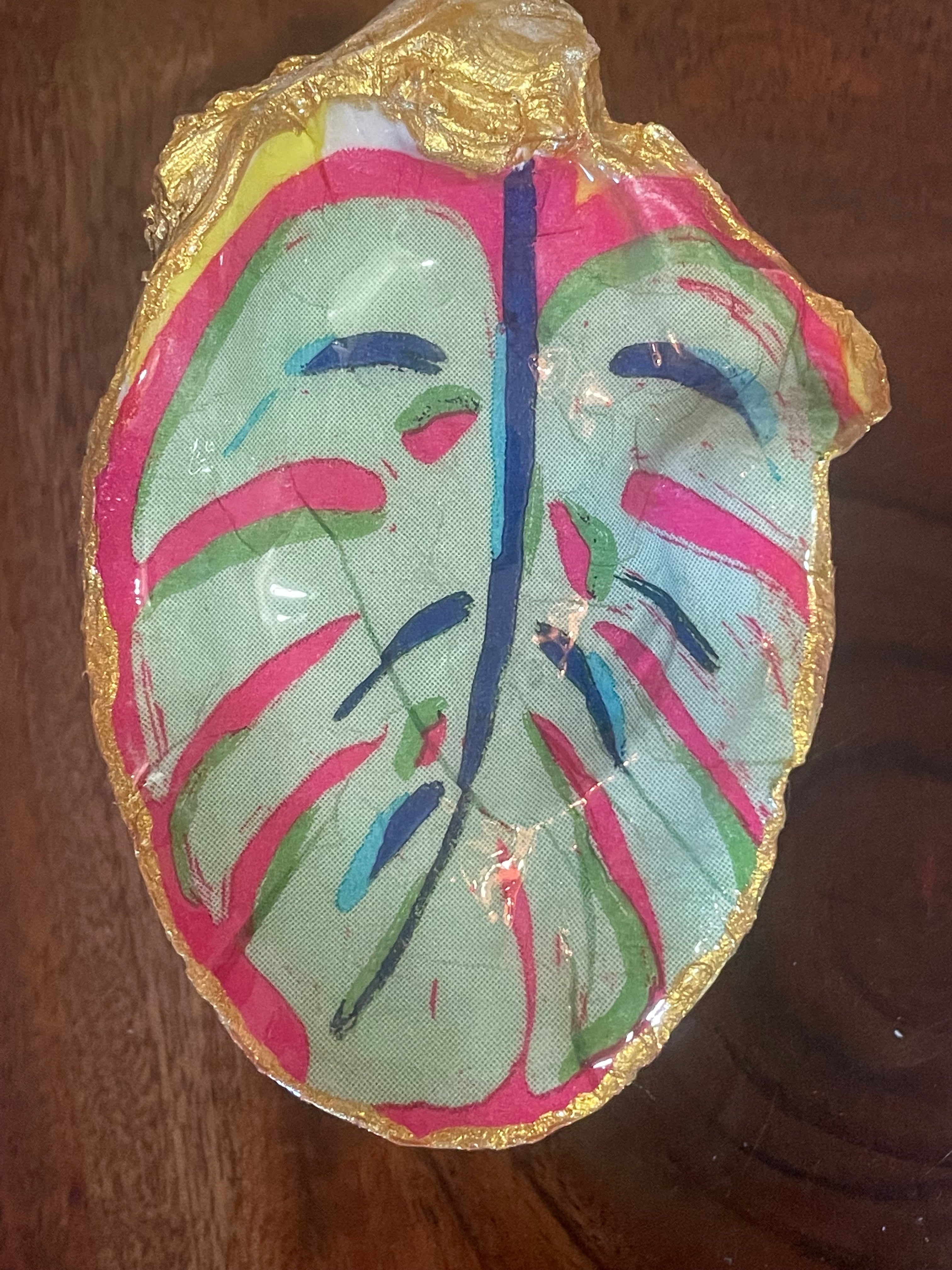 The Monstera Collection-Gilded Oyster Trinket Dish