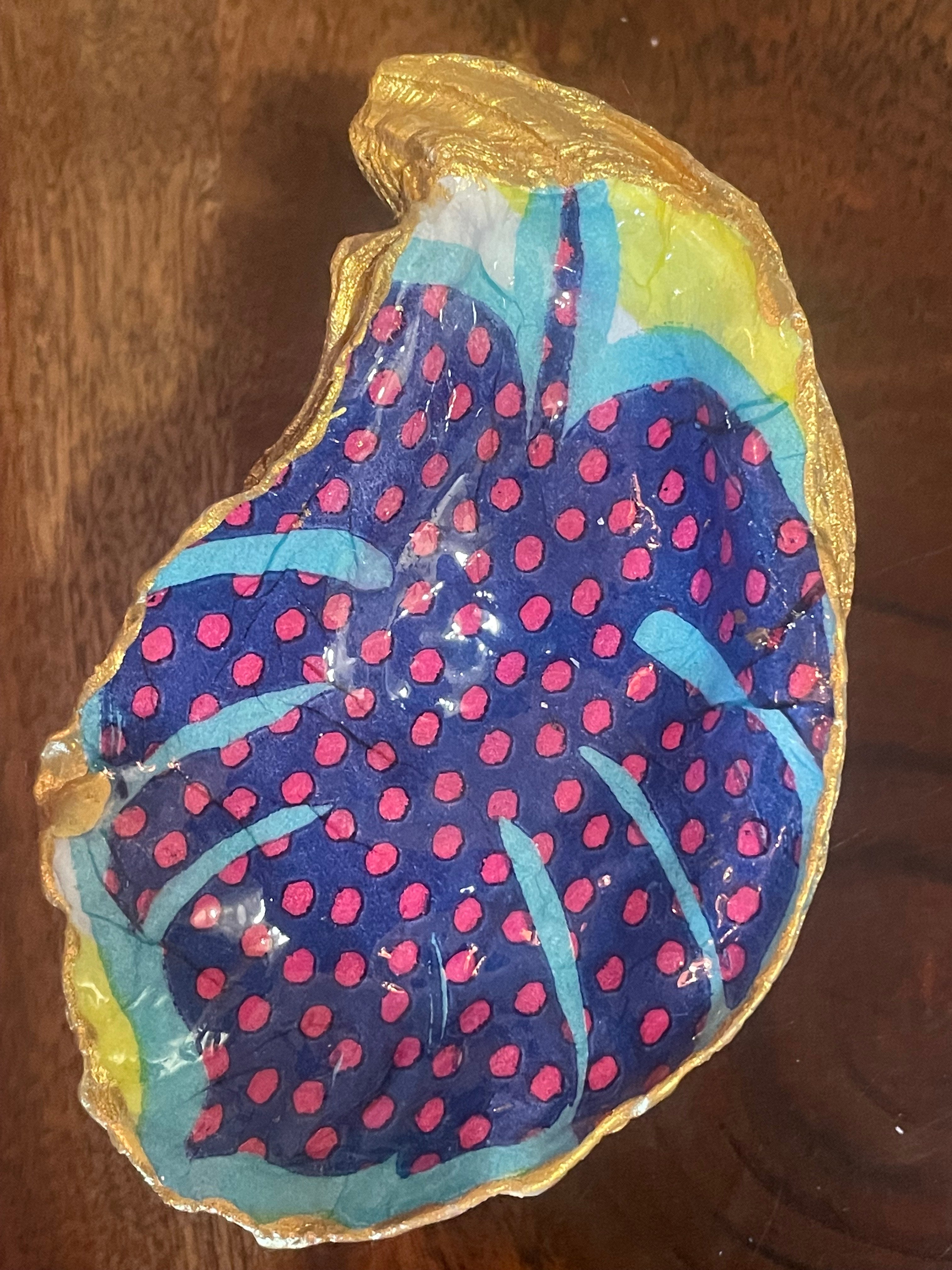 The Monstera Collection-Gilded Oyster Trinket Dish