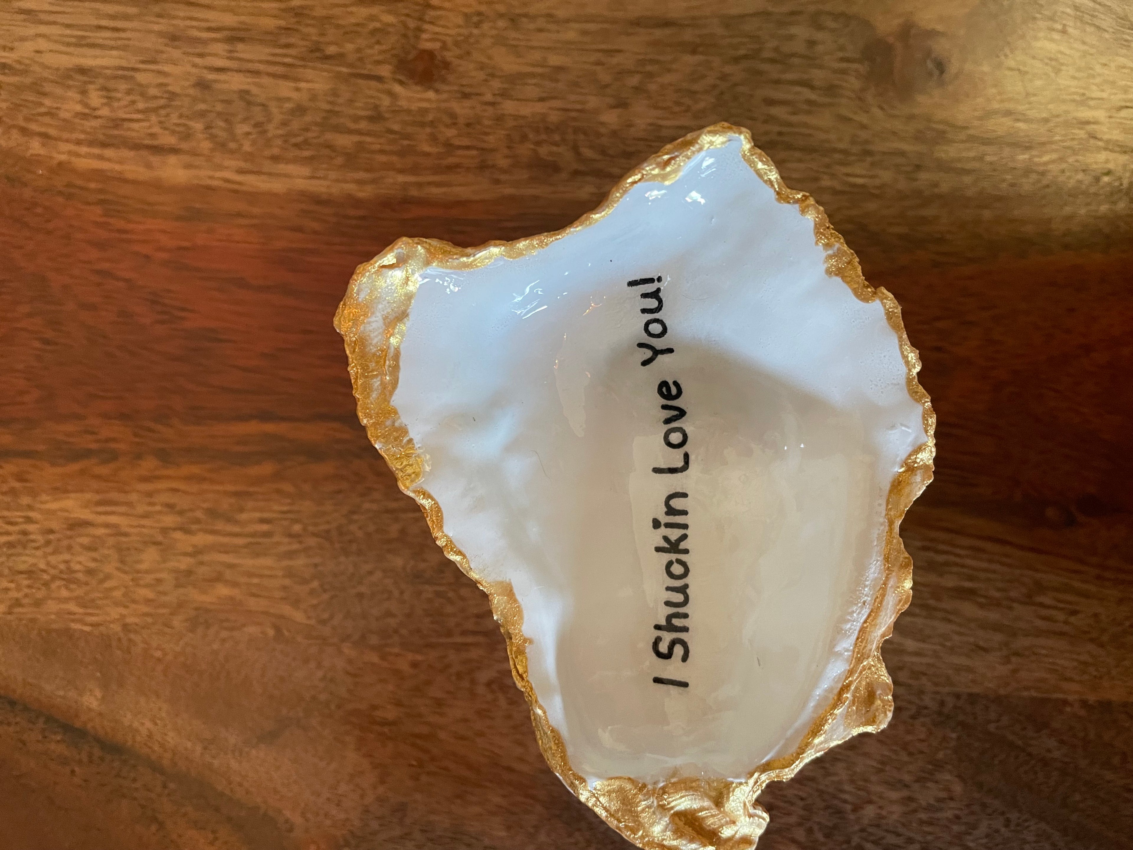 Shore Talk Oyster Dish-Gilded Oyster Trinket