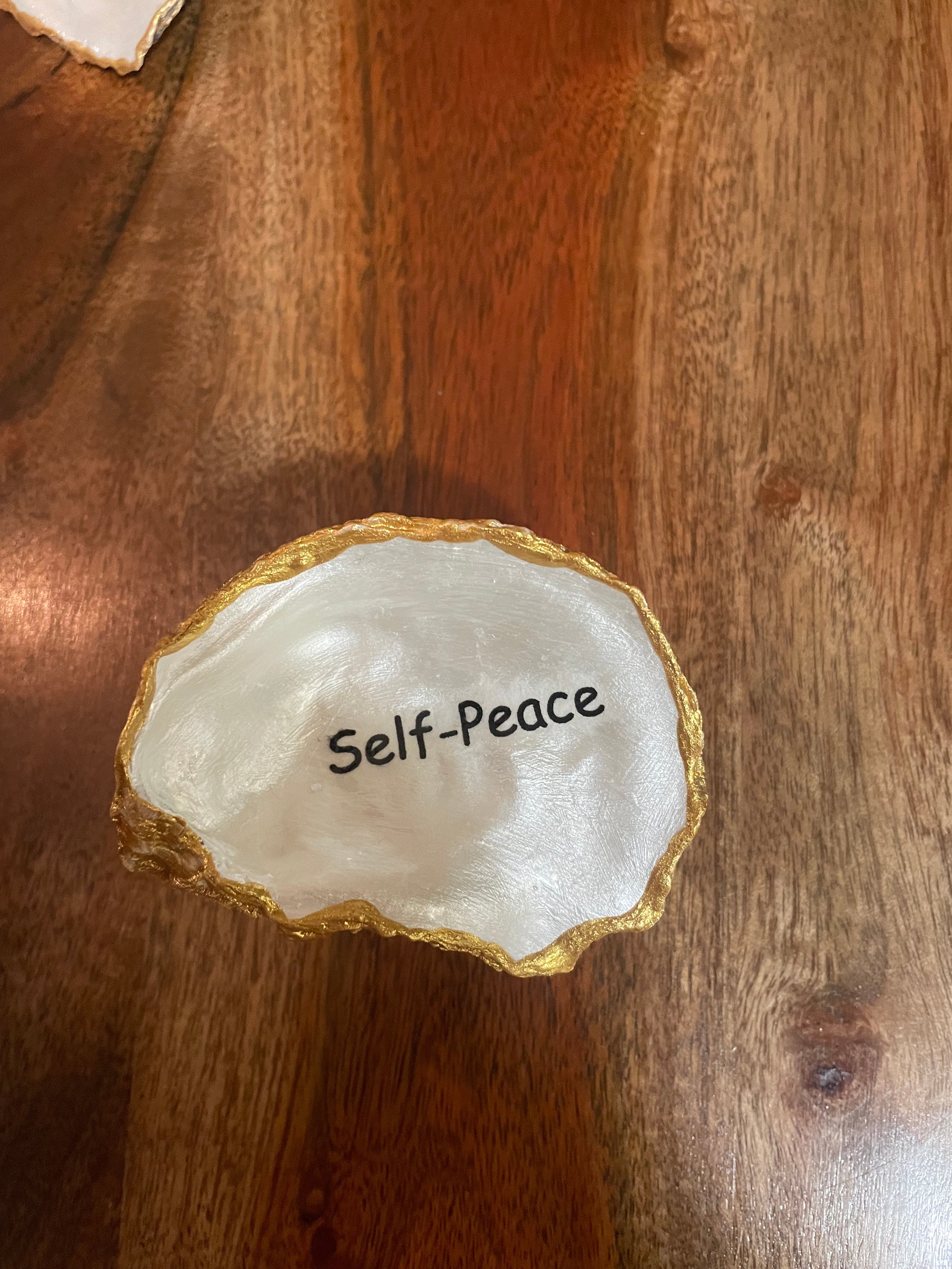 The Coastal Mindfulness Collection-Gilded Oyster Trinket Dish