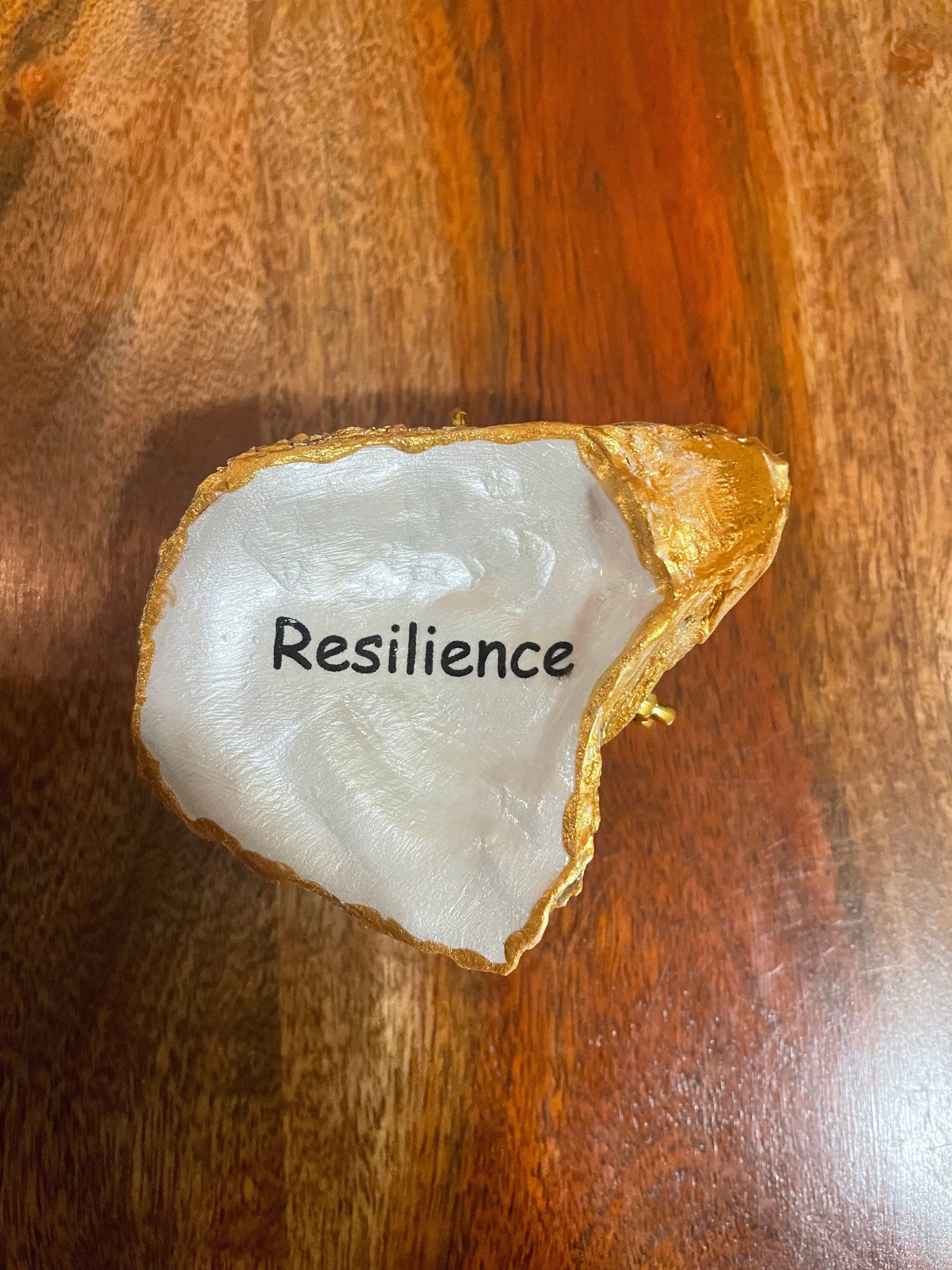 The Coastal Mindfulness Collection-Gilded Oyster Trinket Dish