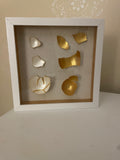 Kintsugi Goose Egg Shadow Box-Gilded Eggshell Kintsugi