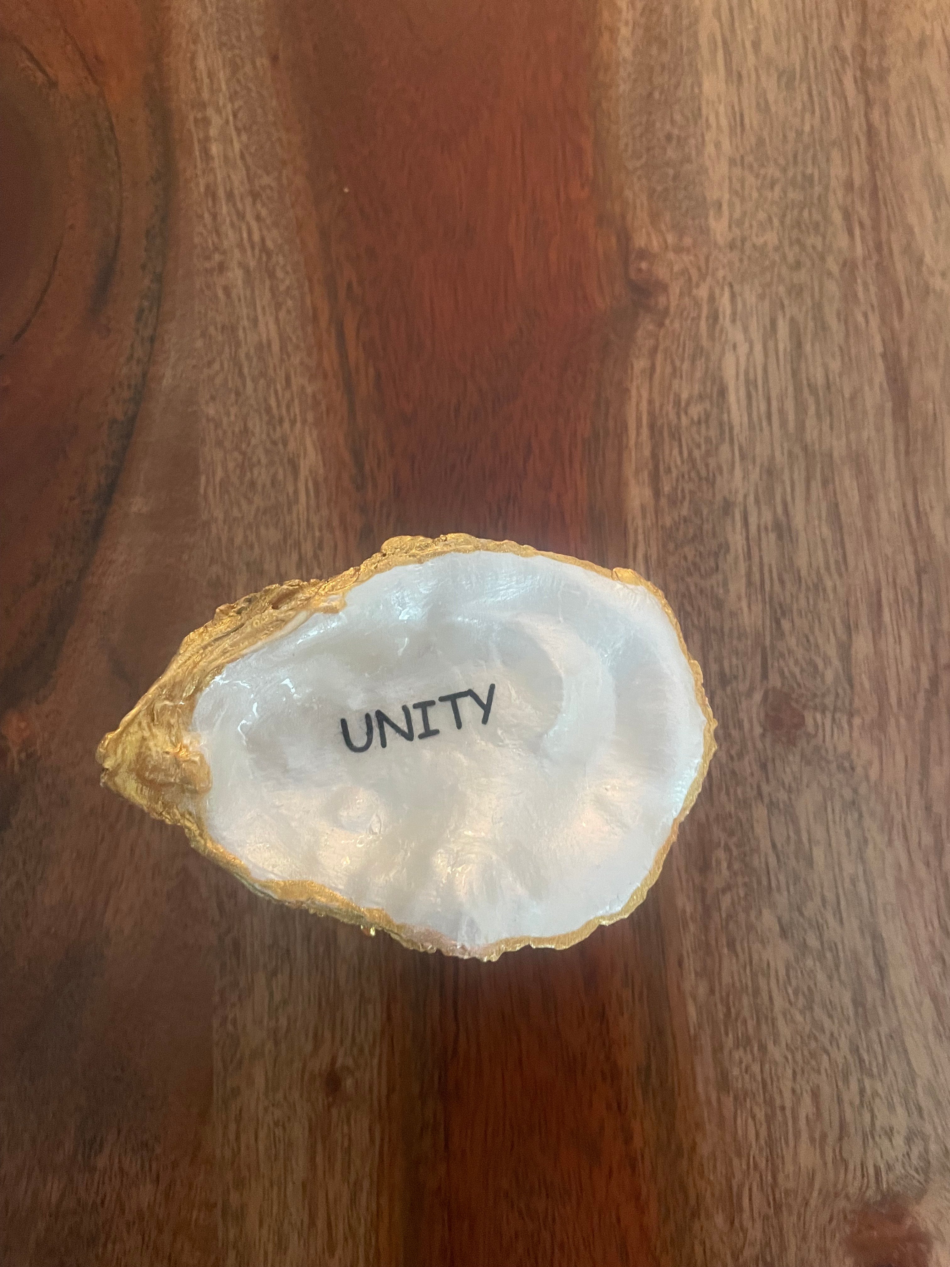 The Coastal Mindfulness Collection-Gilded Oyster Trinket Dish