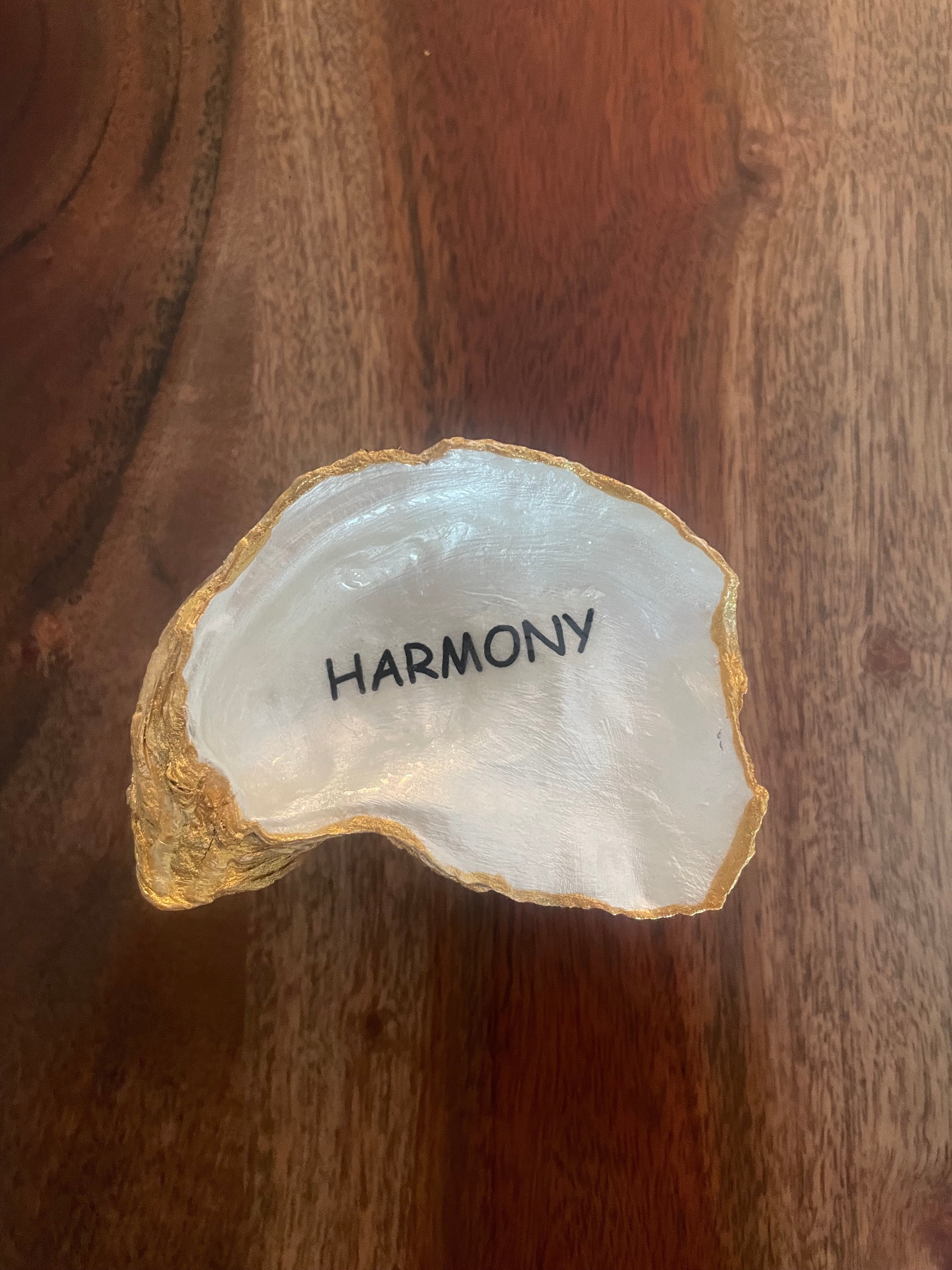 The Coastal Mindfulness Collection-Gilded Oyster Trinket Dish