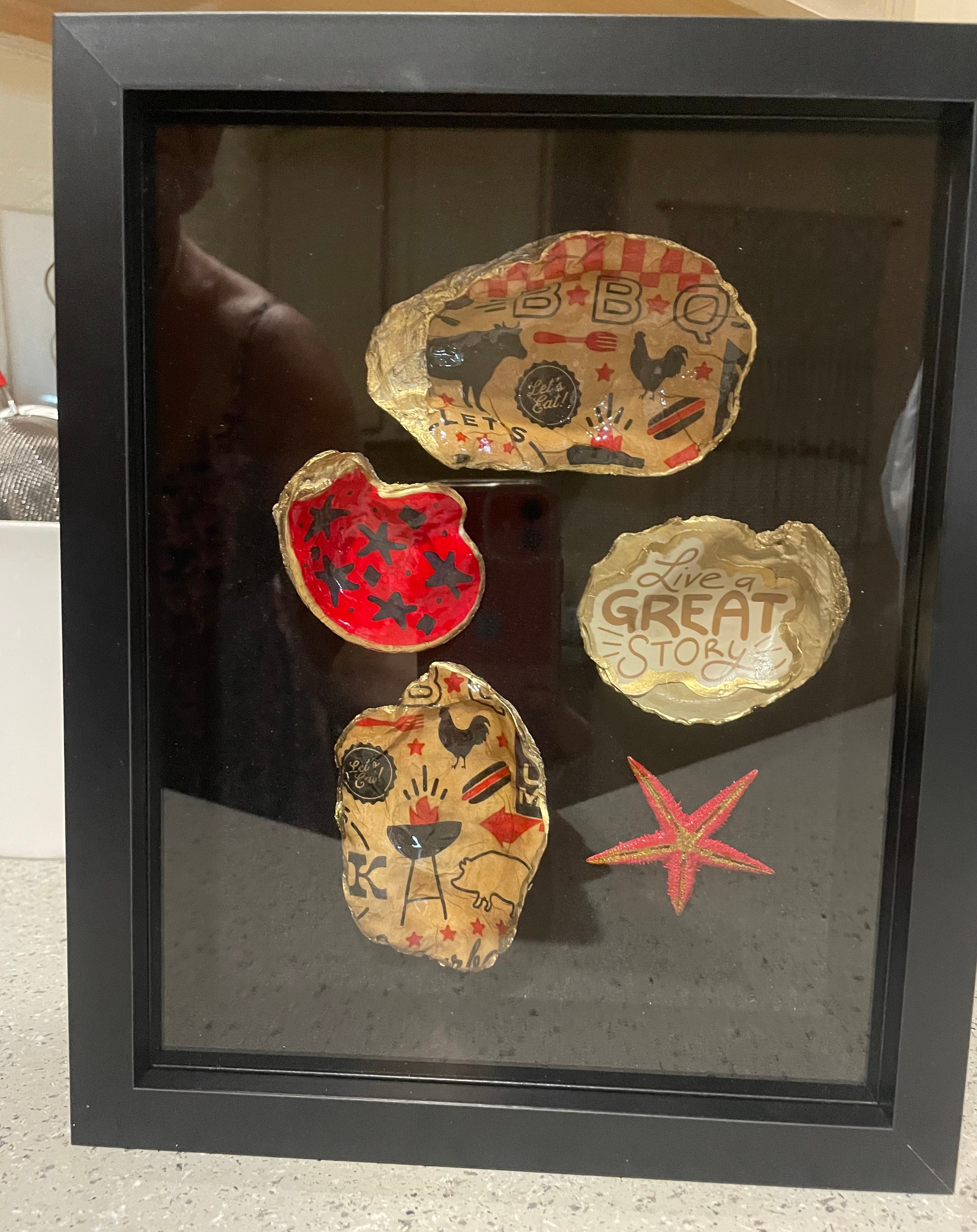 The Shoreline Anthology-Gilded Shell Shadowbox