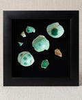 "Golden Reef gilded eggshell kintsugi coastal wall art by The Golden Shoreline"