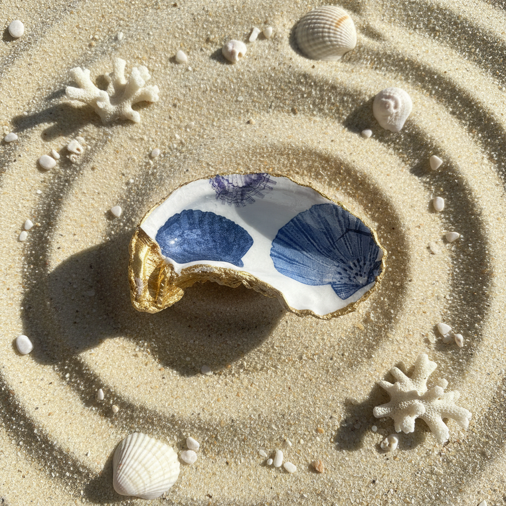 Cobalt Currents on Sand