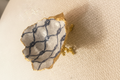 Gilded Oyster Trinket Dish — Nautical Net, side view