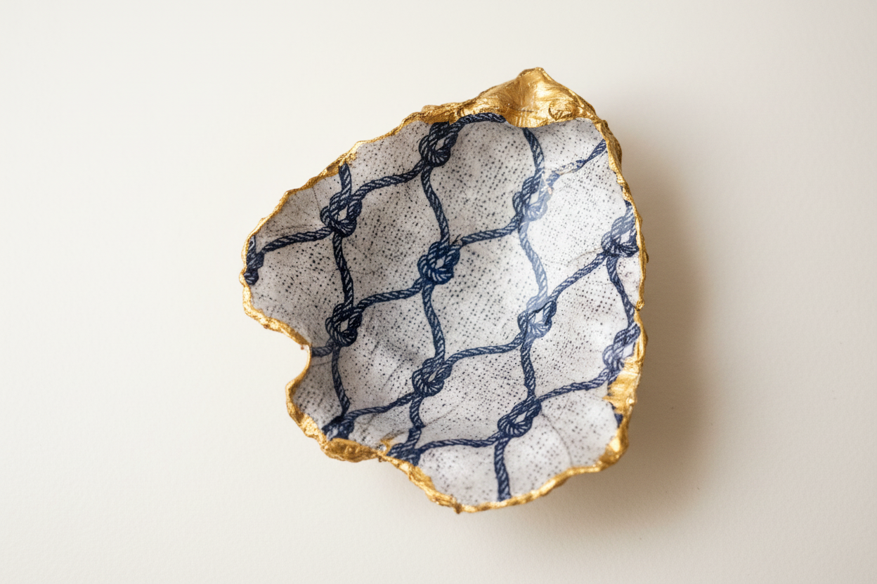 Gilded Oyster Trinket Dish — Nautical Net