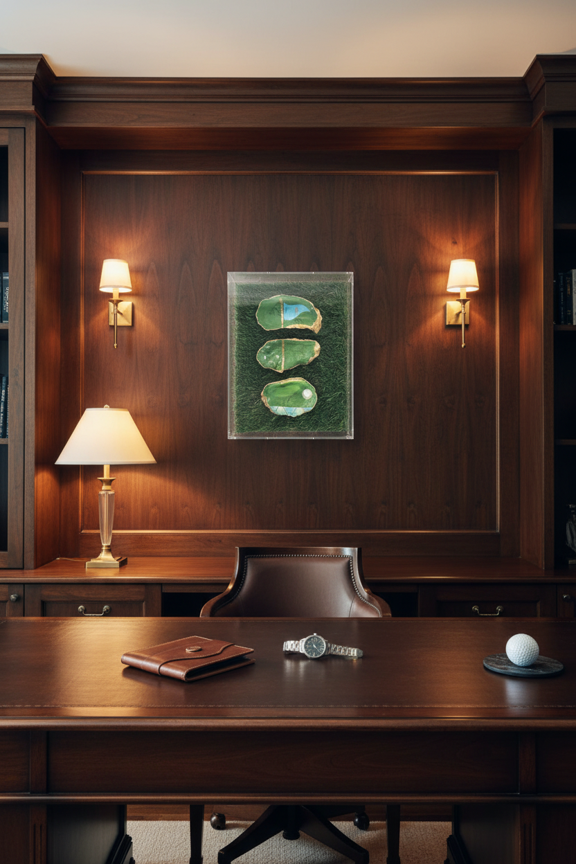 The Collectors Tide gilded shell shadowbox coastal wall art by The Golden Shoreline"